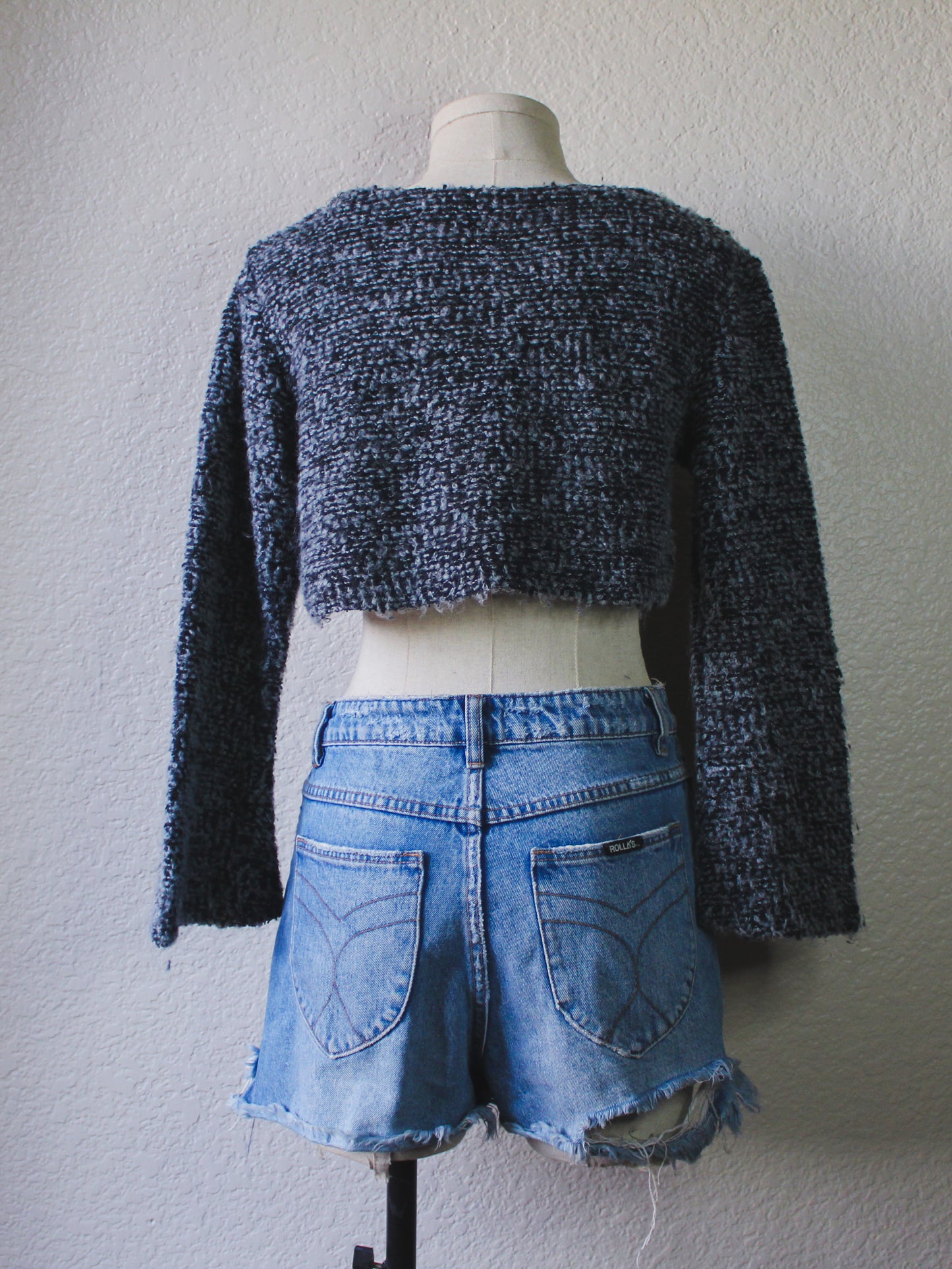 I Want Candy Cropped Sweater