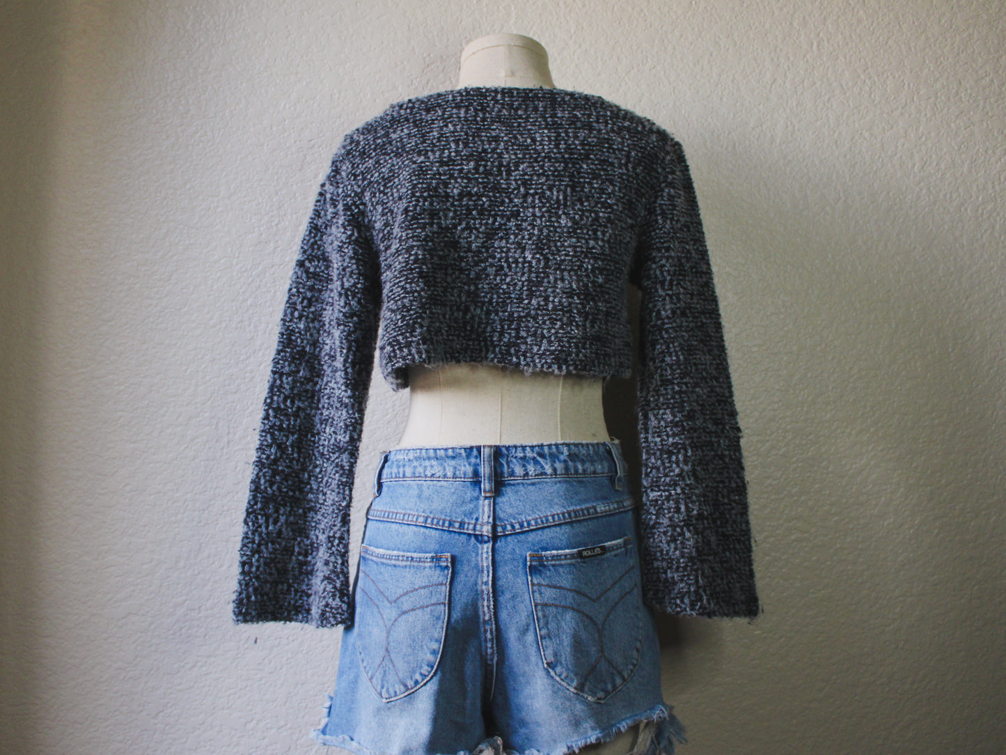 I Want Candy Cropped Sweater