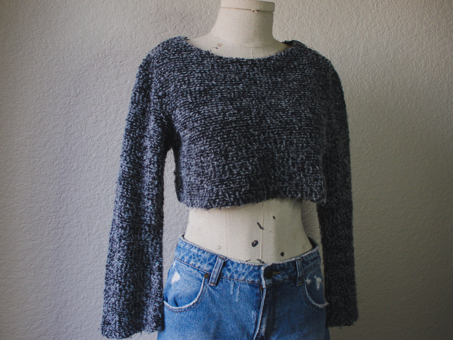 I Want Candy Cropped Sweater