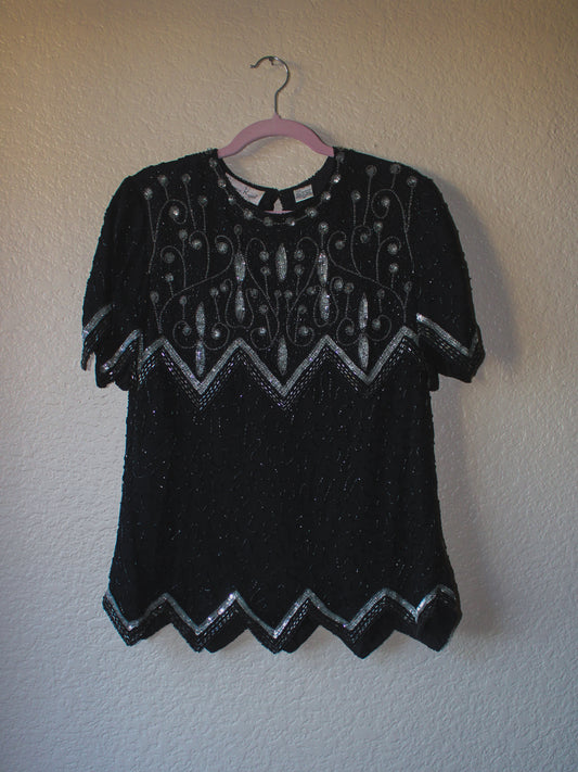 Countdown Laurence Kazar Beaded Top