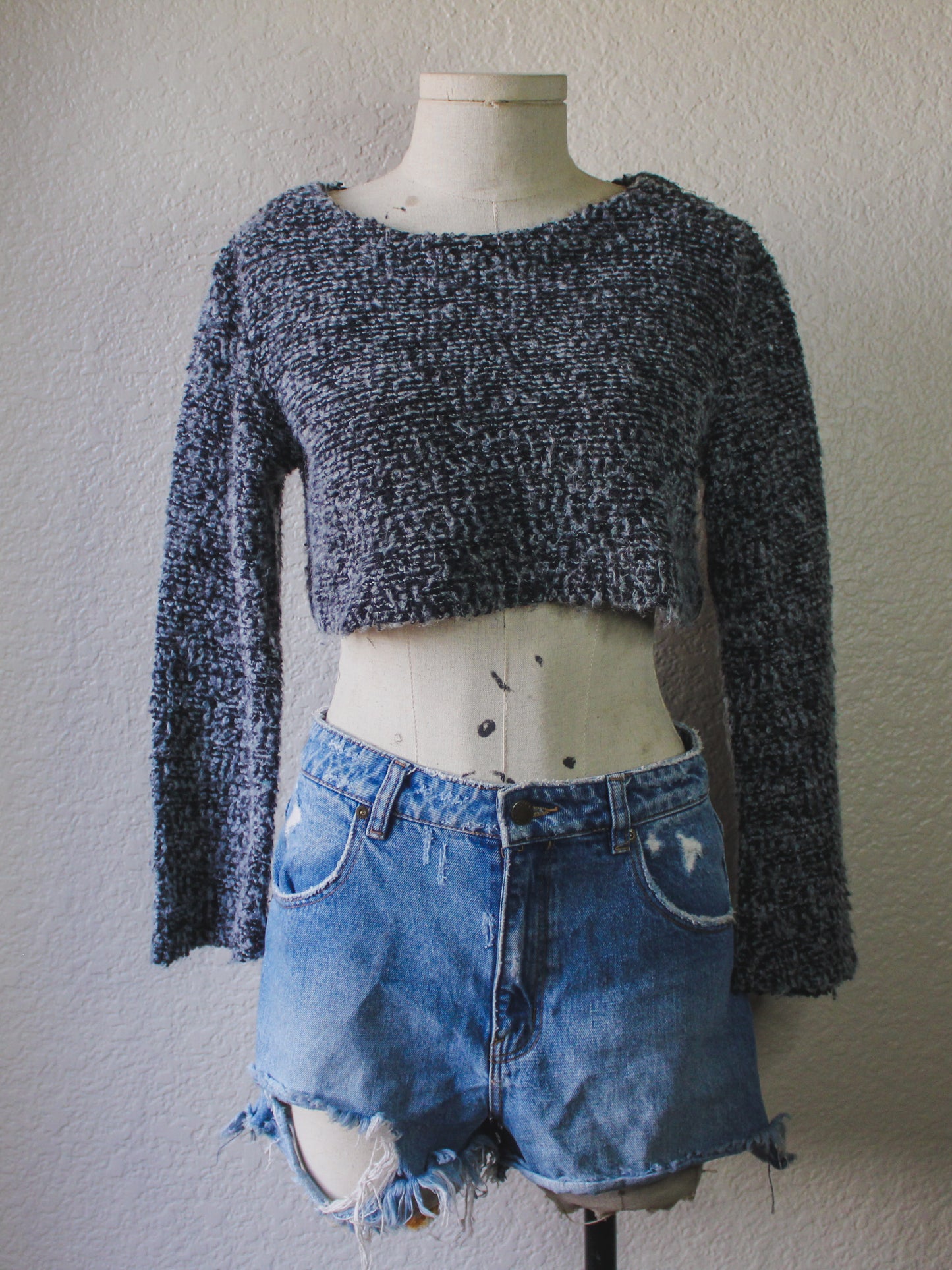 I Want Candy Cropped Sweater