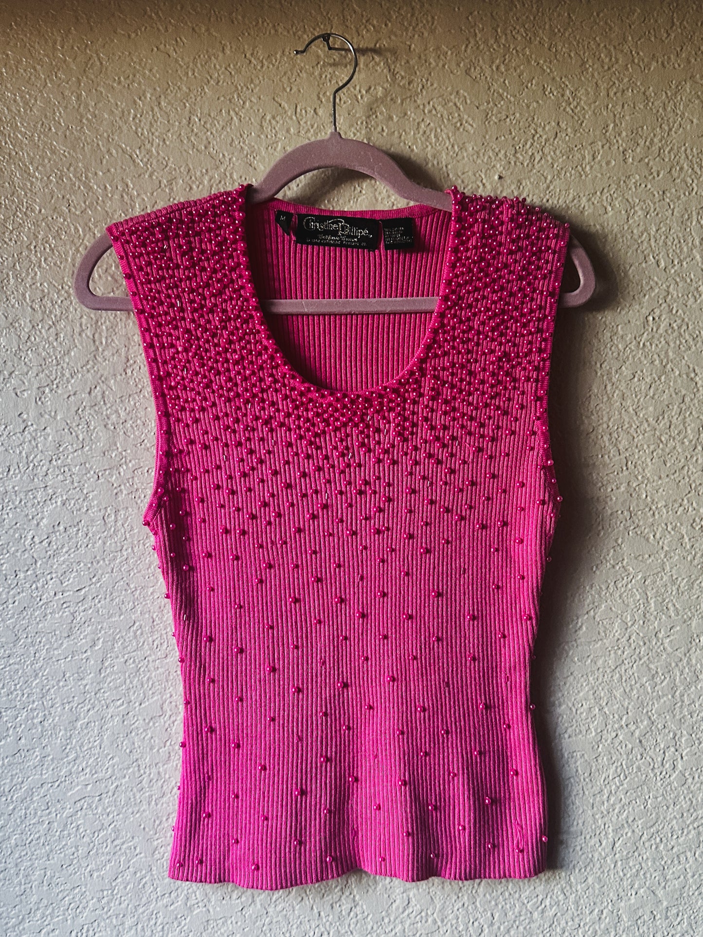 That Girl Christine Phillipe Beaded Top